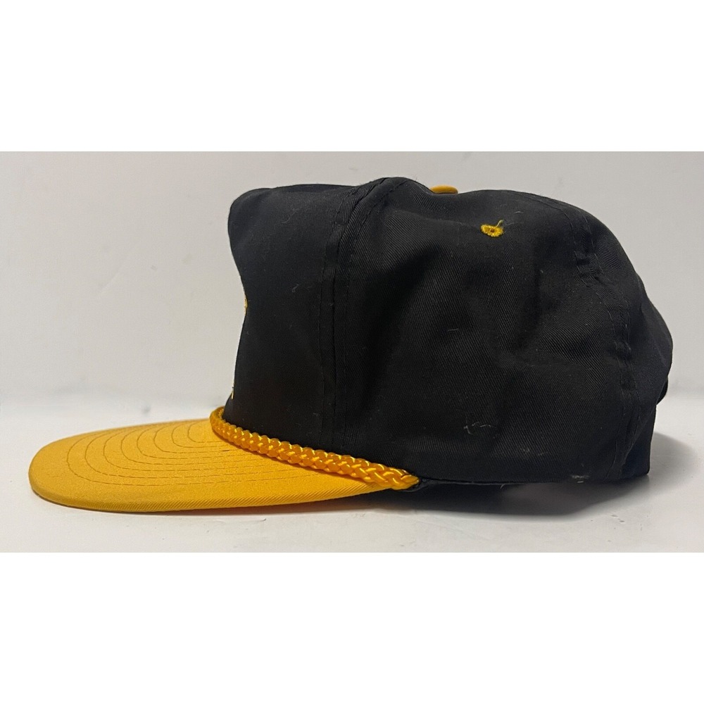 CABO SAN LUCAS BSC MEXICO FISHING CAP BLACK YELLOW SNAP BACK - Picture 3 of 9